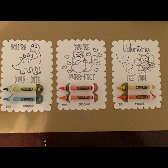 24 Kid’s Valentines Day Crayon Coloring Sheets - Picture 7 of 10